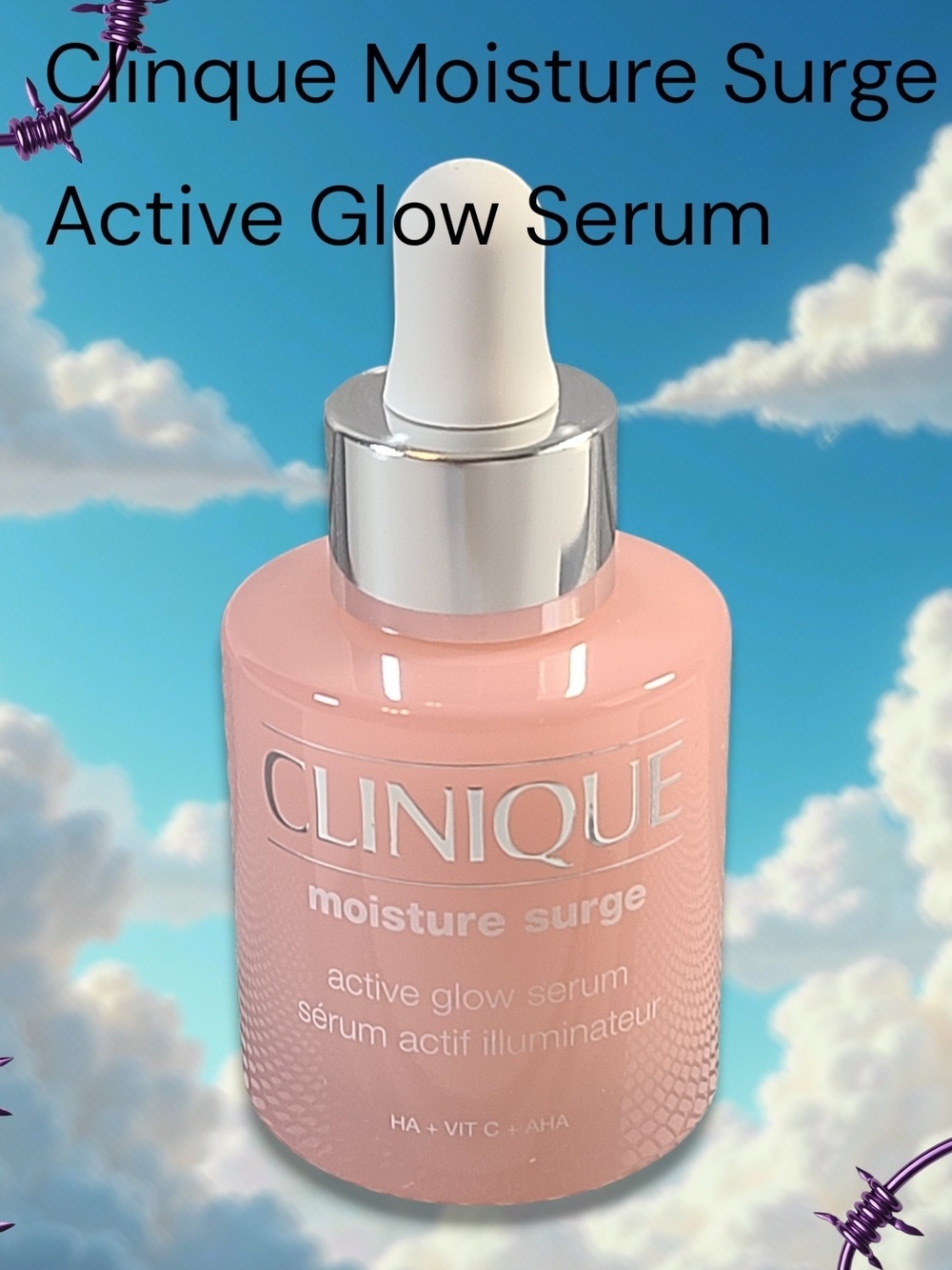 Clinique Moisture Surge Active Glow Serum Hydrating Face Serum NIB 30 Ml/1 Oz